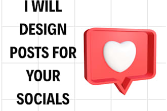 design branded social media posts for instagram and facebook