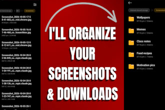 organize your screenshots and downloads