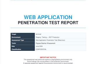 perform a web application penetration test