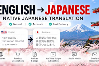 translate english into natural japanese