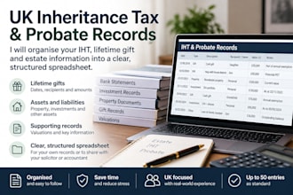 organise your UK inheritance tax and probate records