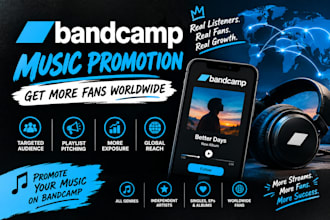 bandcamp music promotion to get more fans world widely