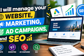 manage your website, marketing, ad campaigns, and SEO