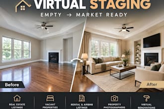 do virtual staging and virtual renovation for your property listing