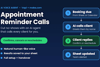 build an ai voice calling agent to confirm client appointments automatically