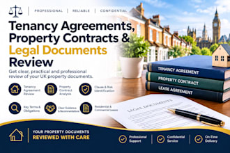 review uk tenancy agreements, property contracts and legal documents