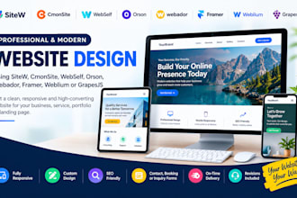 design sitew cmonsite webself orson webador framer weblium grapesjs website