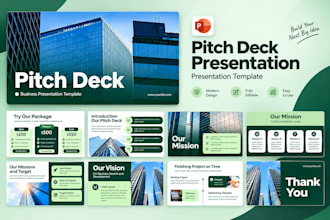 do powerpoint business presentation redesign pitch deck presentation design