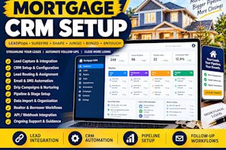 setup leadpops surefire shape jungo bonzo bntouch real estate mortgage CRM
