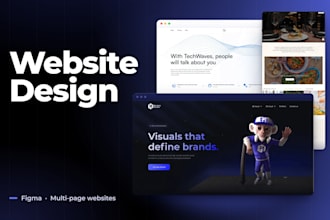 design a modern multi page website UI UX in figma