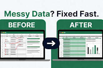 clean up, format and organize your excel or sheets data