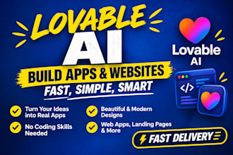 build a professional website or web app using lovable ai