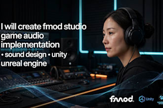create fmod studio game audio implementation sound design unity unreal engine