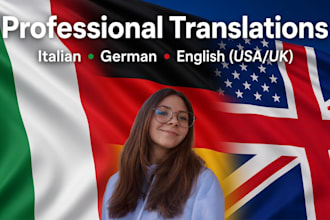 professional translations in 2 languages