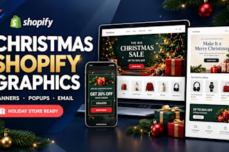 design christmas banners popups email graphics christmas card flyer design