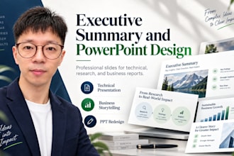 create executive powerpoint from technical reports