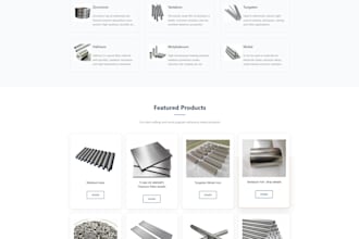build a catalog website with filtering and inquiry