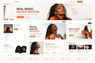 design dj website develop artist electronic press kit, epk sheet,media kit