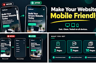 make your website responsive and mobile friendly