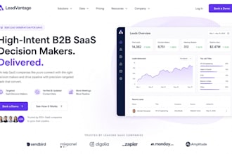 generate targeted b2b saas decision maker marketing web design agency leads