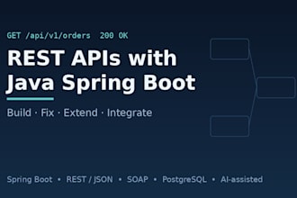 build or fix your rest API with java spring boot