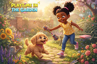 illustrate children story book illustration for amazon KDP
