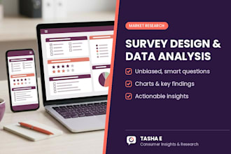 design your market research survey and analyze the results