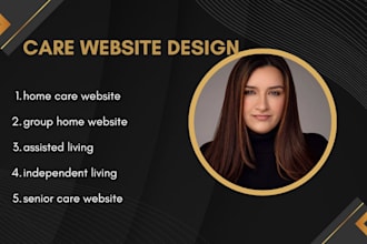 design website for group home home care independent living assisted living