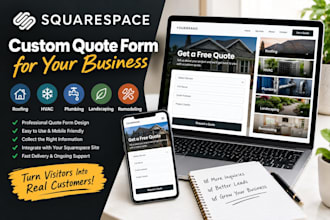 create squarespace roofing hvac plumbing landscaping remodeling inquiry quote