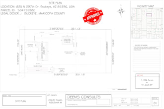 make site plan, plot plan of your property for city permit