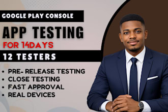 12 tester for google play apple store closed testing app testing for andriod IOS