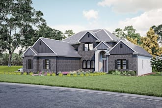 create photorealistic 3d exterior rendering for your building