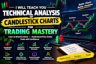 teach you technical analysis of candlestick charts for trading mastery