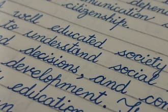 write tidy handwritten assignments in english or urdu