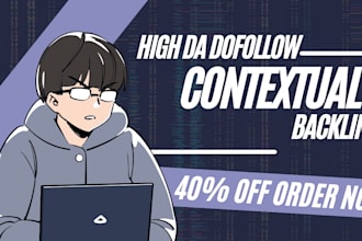 do high da dofollow 1st, 2nd, 3rd tiering and contextual backlink guest post