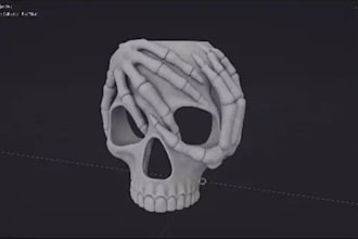 design a custom 3d halloween mask and printable cosplay mask, helmet and armor