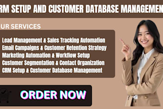 setup CRM marketing customer database management automation sales retention