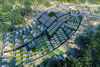 design 3d master plans architectural site plan, urban planning, real estate,vray