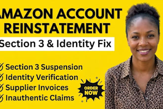 fix amazon identity verification issue, section 3 suspension, inauthentic issues