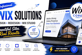 build wix website design, wix website redesign, or wix business website design