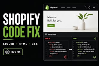 fix shopify liquid HTML CSS bugs and issues in your shopify store