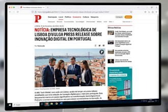 write and publish press release on portuguese news portals and media site lisbon
