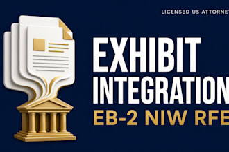 integrate your exhibits into a winning eb2 niw rfe response