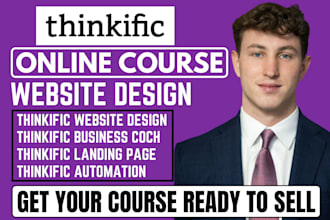 do thinkific course website design, thinkific business coaching course migration