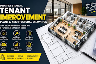 create professional tenant improvement plans and