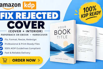 fix resize book cover fix error format rejected book covers kdp book formatting