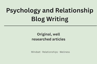 be writing engaging psychology relationship and self growth blog post