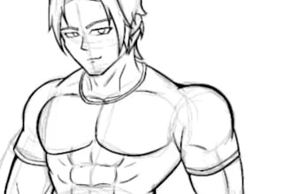 draw 2d anime characters, custom ocs, game art and pixel art
