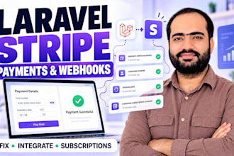 integrate or fix laravel stripe payments subscriptions and webhooks