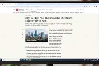 write and distribute press release on vietnam news portals and media outlets